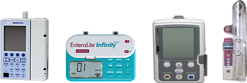 Infusion pump sales and rental, SIGMA Spectrum, EnteraLite Infinity, CADD-Solis, BD Alaris and other enteral pumps, syringe pumps, ambulatory pumps, pole-mounted pumps, and wound vac devices.