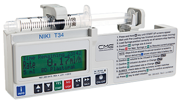 T34, BD T43, Syringe pump, CME