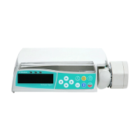 Photo  showing a Perfusor Space syringe pump on a clean white background, indicating its compact and versatile for efficient medication delivery.