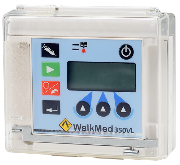 WalkMed WM 350 VL epidural ambulatory infusion pump. InfuSystem Equipment Catalog.