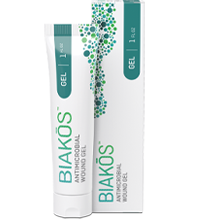 Tube and Box for BIAKŌS® Antimicrobial Wound Gel Disrupts Extracellular Polymeric Substances to Aid in Wound Healing